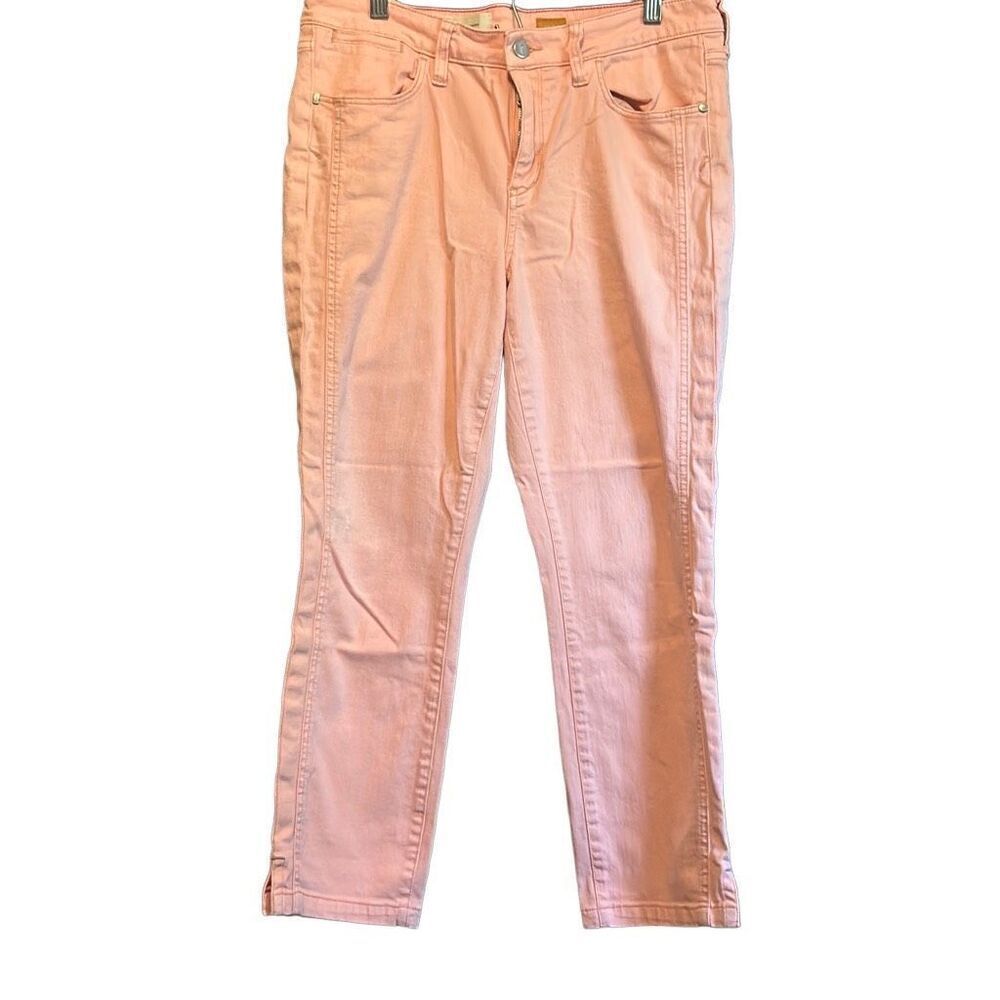 Anthropologie Pilcro & The‎ Letterpress Pink Cropped Jeans